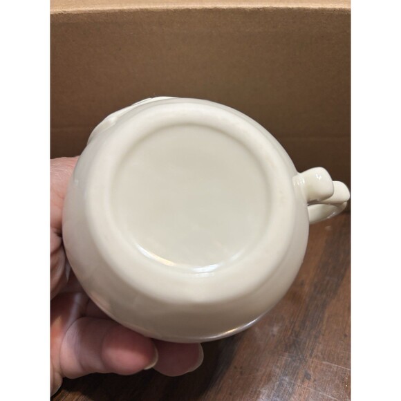 Vintage Ivory China Creamer/ Pitcher Irish Folklore Musical Mermaid & Shamrocks - Picture 6 of 12